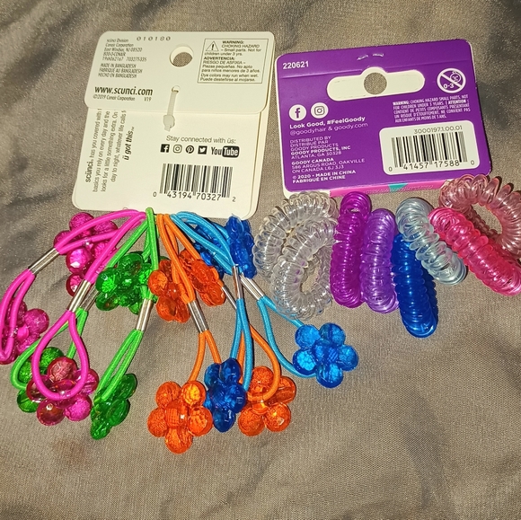 🎄3/$15 NWT Goody/Scunci Colorful Hair Tie Bundle - Picture 7 of 9